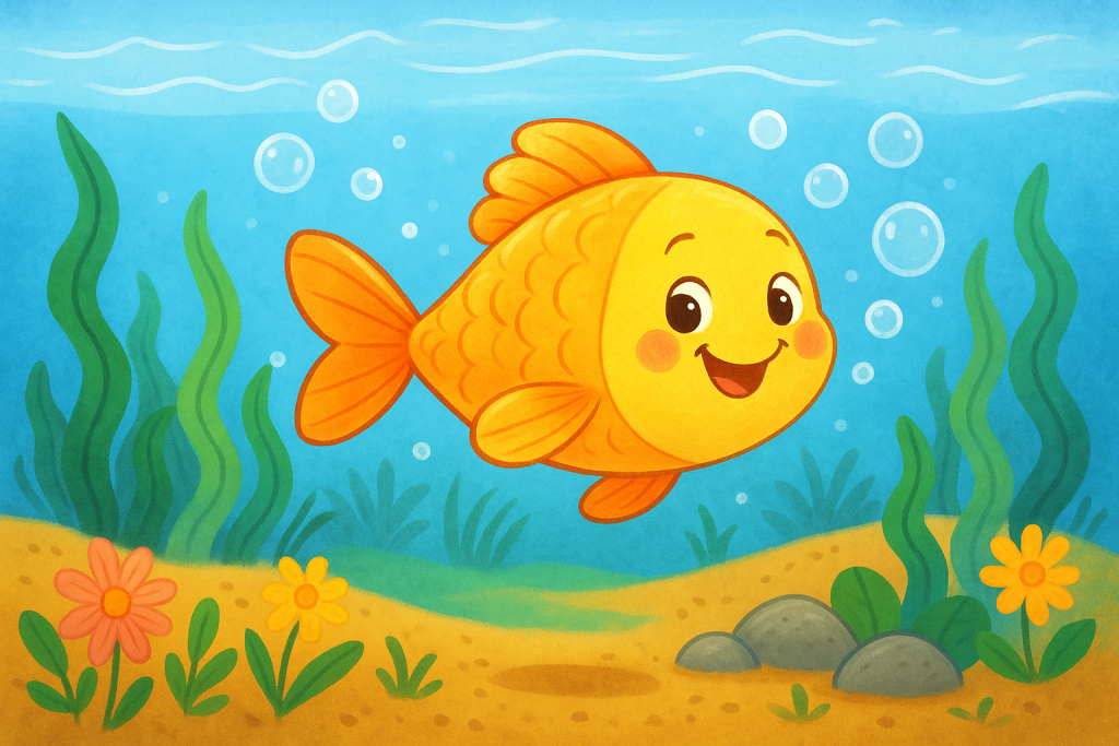 cuento el pez dorado aventurero para bebés