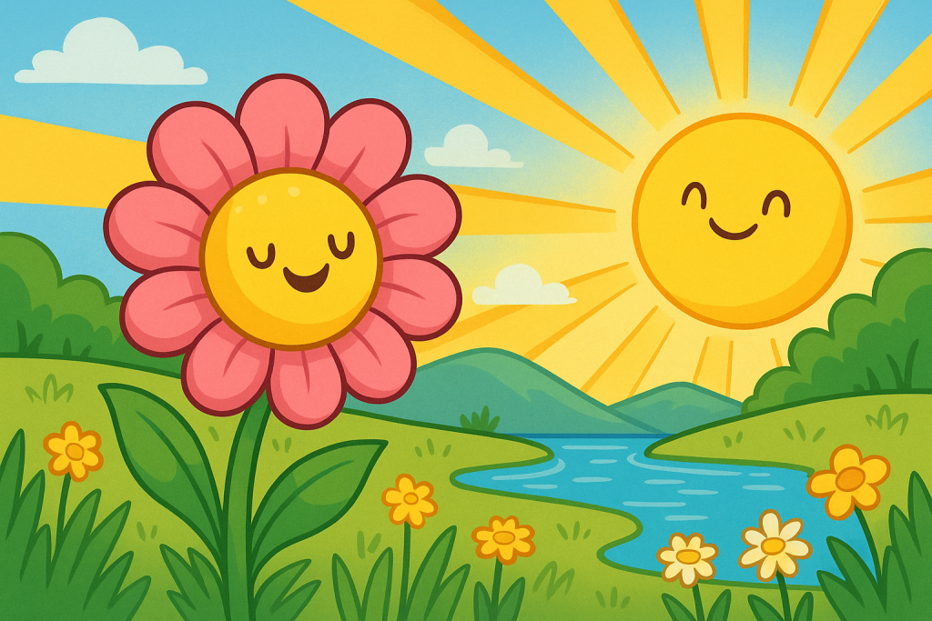 cuento la flor y el sol para bebés