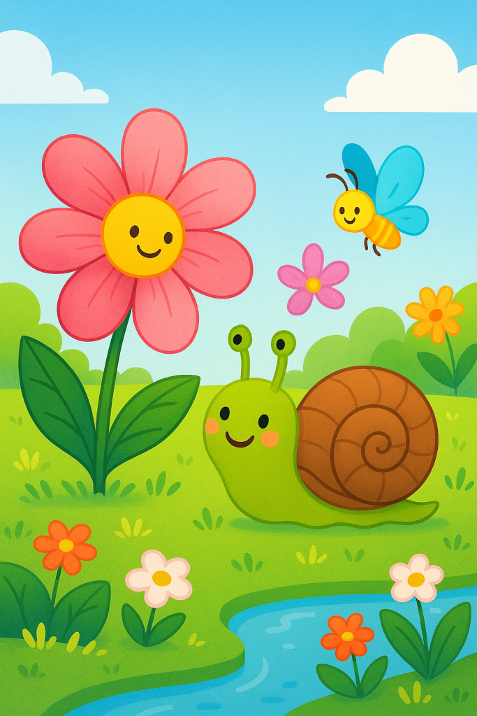 cuento el caracol y la flor para bebés