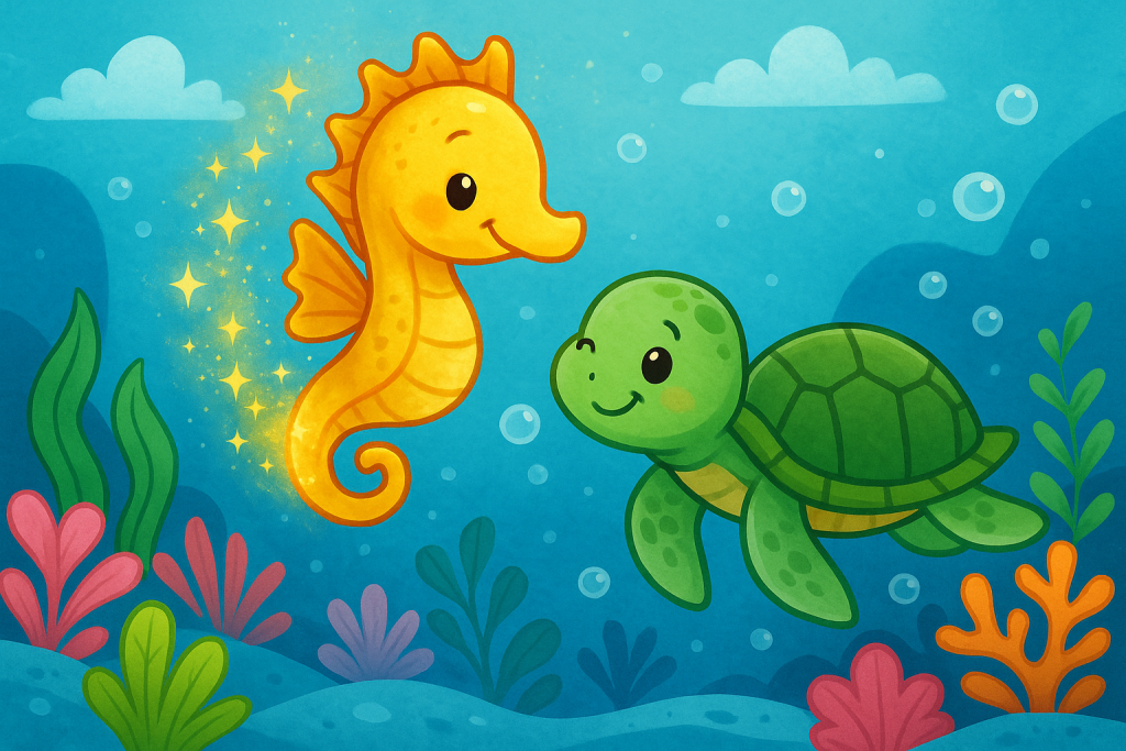 cuento el caballito de mar mágico para bebés