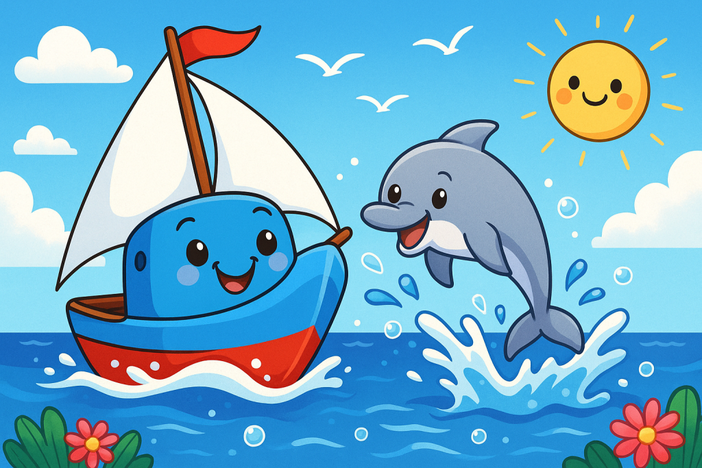 cuento el barquito azul para bebés