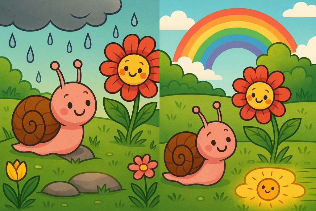 cuento el caracol y la flor para bebés