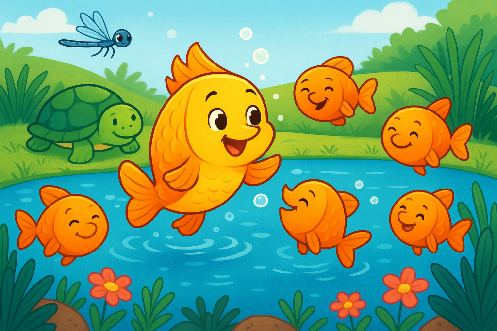 cuento el pez dorado aventurero para bebés