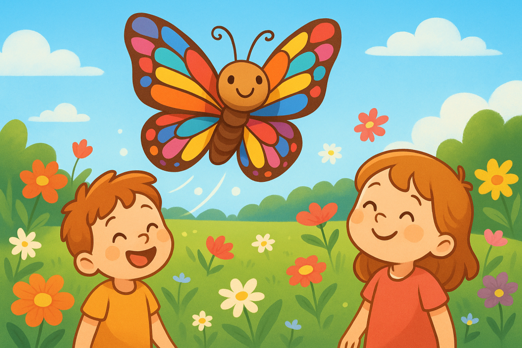 cuento la mariposa de colores para bebés