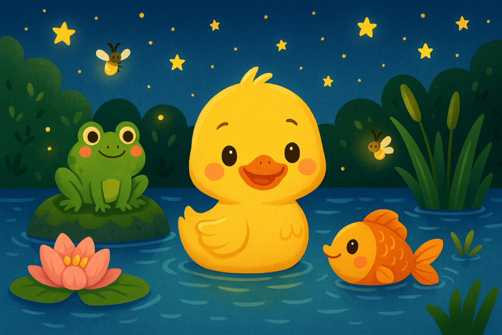 cuento el patito de la laguna para bebés
